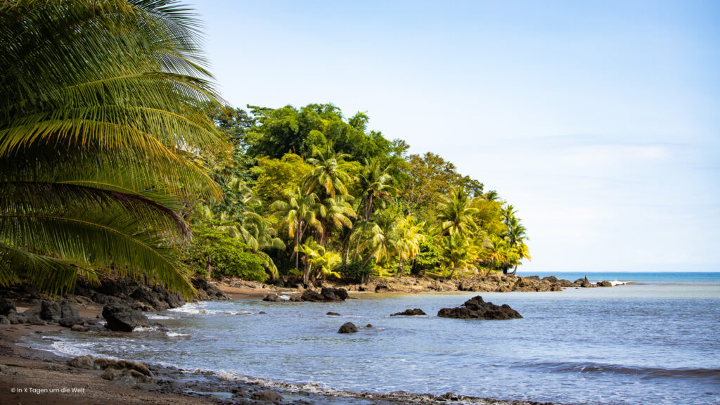 Strand an der Karibikküste in Costa Rica bei Puerto Viejo