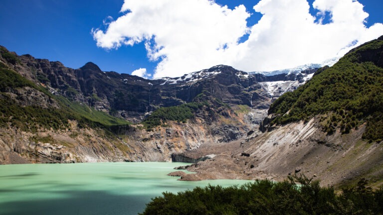 Der Cerro Tronador und Ventisquero Negro bei Pampa Linda